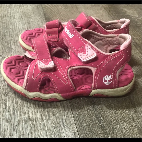 Timberland Girls Size 5/6 Velcro Sandals - Picture 4 of 5